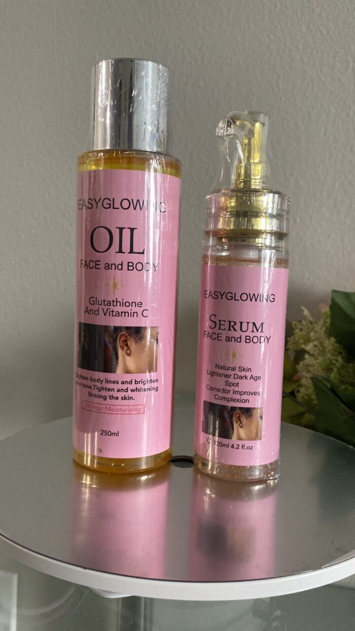 Lighten body lines and brighten skin tone Tighten and whitening firming the skin Oil - 250ML - Image 1